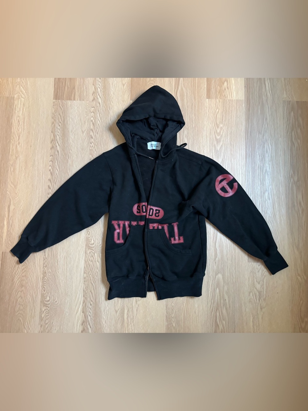 Telfar Black unisex Zip Hoodie XS sweatshirt sold out baserange outerknown oak